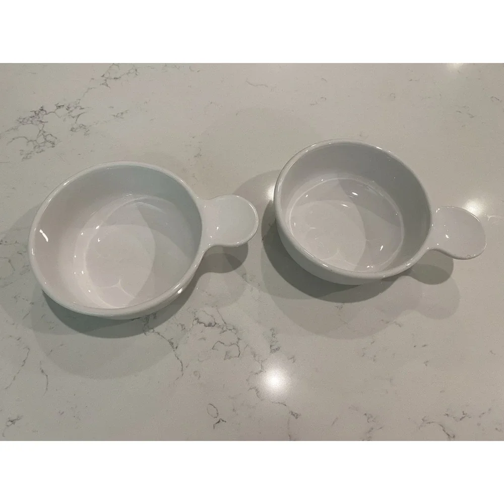 Vintage‎ Grab It Soup Bowls Set of 2 White Corning Ware P-150-B Microwave USA
